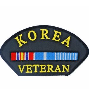 Korea Veteran Patch with Yellow Lettering